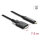 Delock Aktives Optisches Kabel USB 10 Gbps USB Type-C Stecker zu Typ Micro-B Stecker mit Schrauben 7,5 m