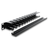 Delock 19? Kabelmanagement Rangierpanel mit Bürste 1 HE schwarz