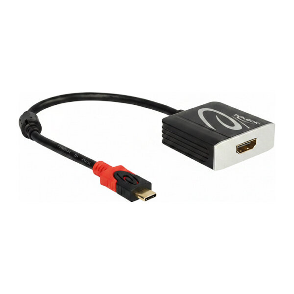 Delock USB Type-C Stecker zu HDMI Buchse (DP Alt Mode) Adapter 4K gewinkelt