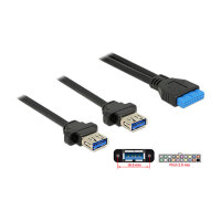 DELOCK Kabel USB 3.0 Pfostenbuchse 2.00 mm 19 Pin > 2...