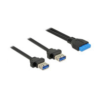 DELOCK Kabel USB 3.0 Pfostenbuchse 2.00 mm 19 Pin > 2...