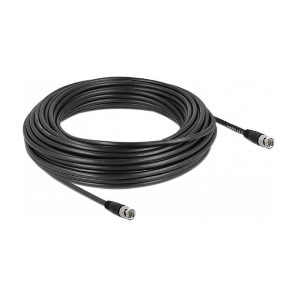 DELOCK Kabel BNC Stecker zu BNC Stecker 20m
