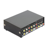 DELOCK Switch 4-port Audio / Video manuell bidirektional