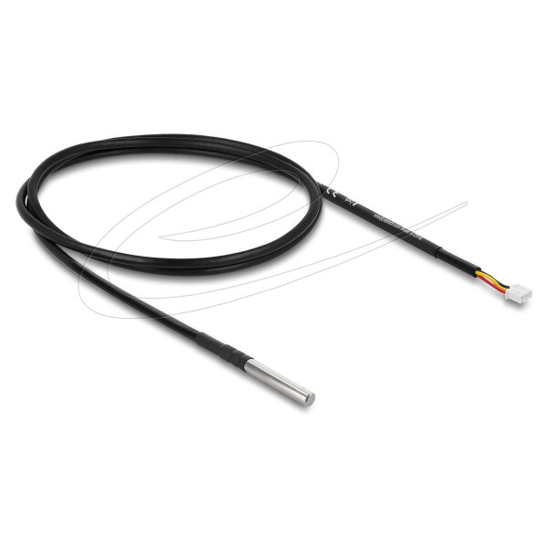 Delock Temperaturfühler-Kabel mit 3 Pin Pfostenbuchse DS18B20 1 m