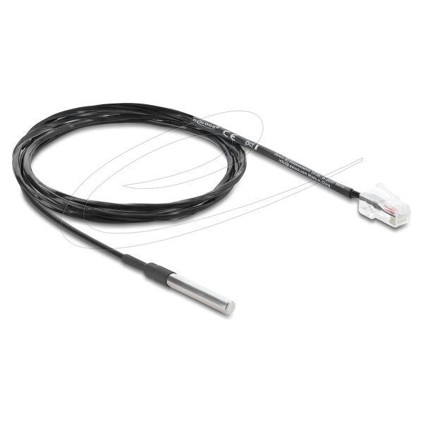 Delock Temperaturfühler-Kabel mit RJ45 Stecker DS18B20 1 m