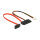 Delock Kabel SATA 6 Gb/s 7 Pin Buchse + Floppy 4 Pin Strom Buchse (5 V + 12 V) > SATA 22 Pin Buchse gerade 30 cm