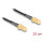 Delock Antennenkabel RP-SMA Buchse zum Einbau zu RP-SMA Buchse zum Einbau RG-174 32 cm