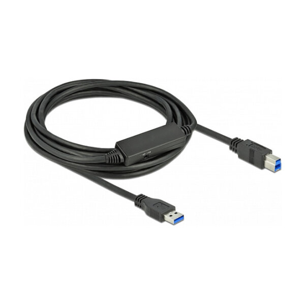 Delock USB 5 Gbps Aktives Kabel USB Typ-A zu USB Typ-B 5 m