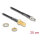 Delock Antennenkabel RP-SMA Buchse zum Einbau zu TS-9 Stecker RG-174 20 cm