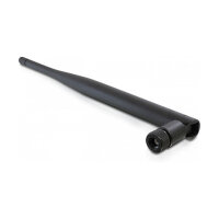 Delock WLAN 802.11 ac/a/b/g/n Antenne RP-SMA Stecker 4 - 5 dBi omnidirektional mit Kippgelenk schwarz
