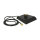 Delock Antennenfuß SMA Stecker > SMA Buchse 1 m low loss schwarz