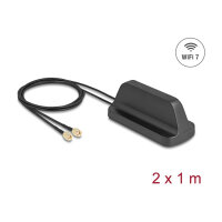 Delock WiFi 7 Antenne 2 x RP-SMA Stecker 2,4 - 4,0 dBi...