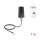 Delock 5G LTE GNSS WiFi 6 Antenne SMA Stecker 1,1 - 4,0 dBi omnidirektional mit Anschlusskabel ULA100 1 m Dachmontage outdoor schwarz