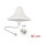 Delock 4G WiFi 2,4 GHz Antenne N Buchse 3 dBi 30 cm RG-58 omnidirektional Deckenmontage weiß
