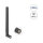 Delock 5G LTE GNSS WiFi 6 Antenne SMA Stecker 0,9 - 4,1 dBi 183 mm omnidirektional mit Kippgelenk schwarz