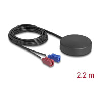 Delock 4G GNSS Antenne 1 x FAKRA C + 1 x FAKRA D Buchse 2...