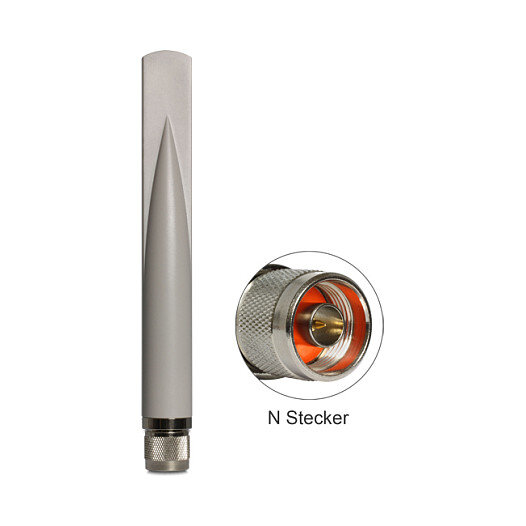 Delock GSM / UMTS Antenne N Stecker 2,5 dBi omnidirektional starr outdoor weiß