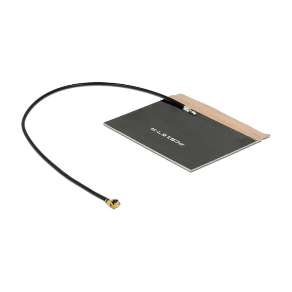 Delock LTE Antenne I-PEX Inc., MHF® I Stecker 2,0 - 3,5 dBi 1.13 15 cm PCB intern Klebemontage