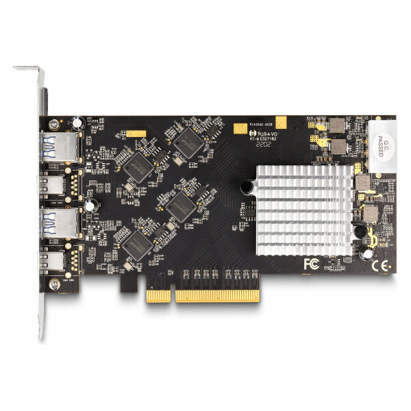 PCI Express x8 Karte mit 2 x USB 20 Gbps USB Type-C™ Buchse und 2 x USB 10 Gbps Typ-A Buchse - Quad Channel