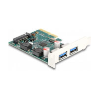 PCI Express x4 Karte zu 2 x extern USB 10 Gbps Typ-A Buchse - Low Profile Formfaktor
