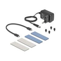 Externes USB 20 Gbps Gehäuse für 2 x M.2 NVMe PCIe SSD mit USB Type-C™ Buchse und Klon Funktion