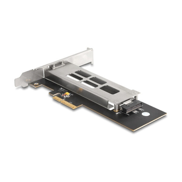Wechselrahmen PCI Express Karte für 1 x M.2 NVMe SSD - Low Profile Formfaktor