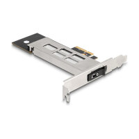 Wechselrahmen PCI Express Karte für 1 x M.2 NVMe SSD - Low Profile Formfaktor