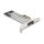 Wechselrahmen PCI Express Karte für 1 x M.2 NVMe SSD - Low Profile Formfaktor