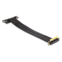 Riser Karte PCI Express x4 Stecker 90° gewinkelt zu x4 Slot 90° gewinkelt mit Kabel 30 cm