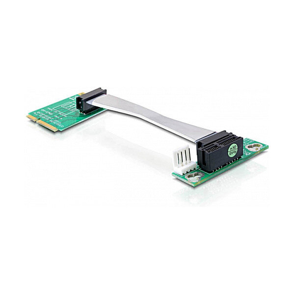Riser Karte Mini PCI Express > PCI Express x1 links gerichtet