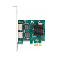 PCI Express x1 Netzwerkkarte Gigabit LAN 2 x RJ45 BCM