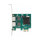 PCI Express x1 Netzwerkkarte Gigabit LAN 2 x RJ45 BCM