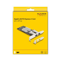 PCI Express x1 Netzwerkkarte Gigabit LAN 2 x SFP i350