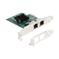PCI Express x1 Netzwerkkarte Gigabit LAN 2 x RJ45 BCM