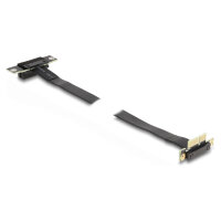 Riser Karte PCI Express x1 Stecker 90° gewinkelt zu x1 Slot 90° gewinkelt mit Kabel 60 cm