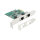 PCI Express x1 Netzwerkkarte 2,5 Gigabit LAN 2 x RJ45 RTL8125