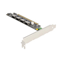 PCI Express x16 Karte zu 4 x intern SFF-8654 4i NVMe - Bifurcation