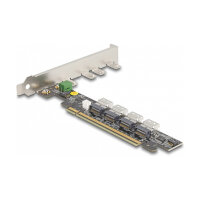 PCI Express x16 Karte zu 4 x intern SFF-8654 4i NVMe - Bifurcation