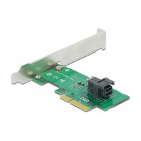 PCI Express x4 Karte zu 1 x intern SFF-8643 NVMe - Low Profile Formfaktor
