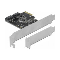 2 Port SATA PCI Express x1 Karte - Low Profile Formfaktor