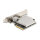 PCI Express x4 Netzwerkkarte 10 Gigabit LAN 1 x RJ45 AQC107S
