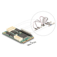 Mini PCIe I/O PCIe full size 4 x Seriell RS-232, 1 x...
