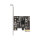 PCI Express x1 Karte zu 1 x intern USB 5 Gbps Typ-E Key A und 1 x 19 Pin Pfostenstecker - Low Profile Formfaktor
