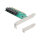 PCI Express x16 Karte zu 4 x intern SFF-8643 NVMe - Bifurcation - Low Profile Formfaktor