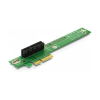Riser Karte PCI Express x4 > x4 90° links gewinkelt