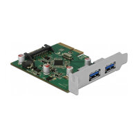 PCI Express x4 Karte zu 2 x extern USB 3.2 Gen 2 Typ-A Buchse