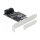 4 Port SATA und 1 Slot M.2 Key B PCI Express x4 Karte - Low Profile Formfaktor