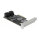 4 Port SATA und 1 Slot M.2 Key B PCI Express x4 Karte - Low Profile Formfaktor
