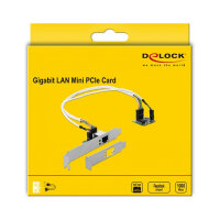 Mini PCIe I/O PCIe half size 1 x RJ45 Gigabit LAN Low...