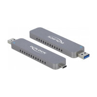 Externes Gehäuse für M.2 NVMe PCIe SSD mit USB...